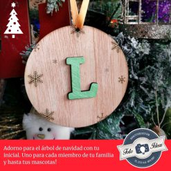 Fotoideas - Adorno de navidad con letra y nombre