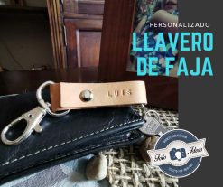 Fotoideas - Llavero personalizado de cuero tipo faja