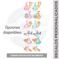 Fotoideas - Cuadro con datos de nacimiento