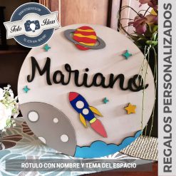 Fotoideas - Rótulo con nombre tema del espacio