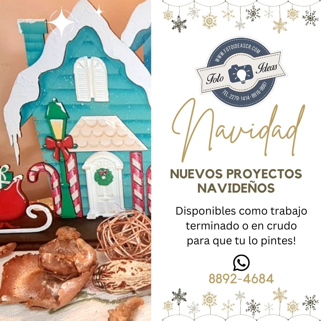 Proyecto navideño Villa de Santa en madera